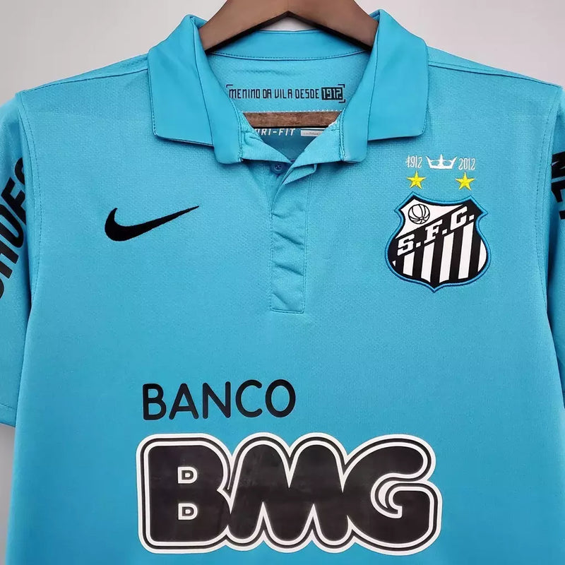 Camisa Santos Retrô 12/13 - Azul Neymar