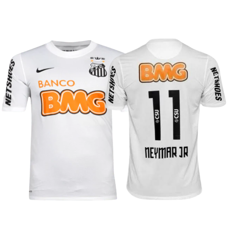 Camisa Santos Retrô 2011/2012 Branca Neymar