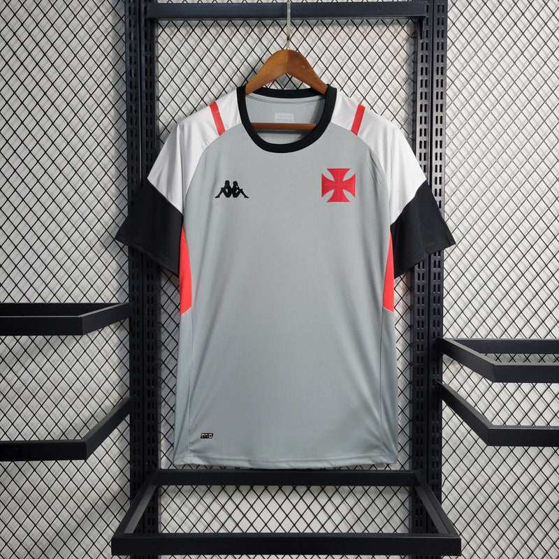 Camisa Vasco Treino 23/24 - Kappa Torcedor Masculina - Cinza