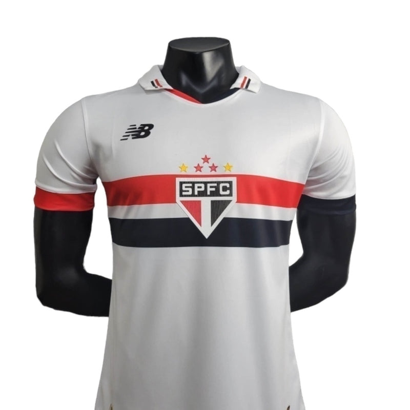 Camisa São Paulo I 24/25 - Jogador New Balance Masculina - Branca