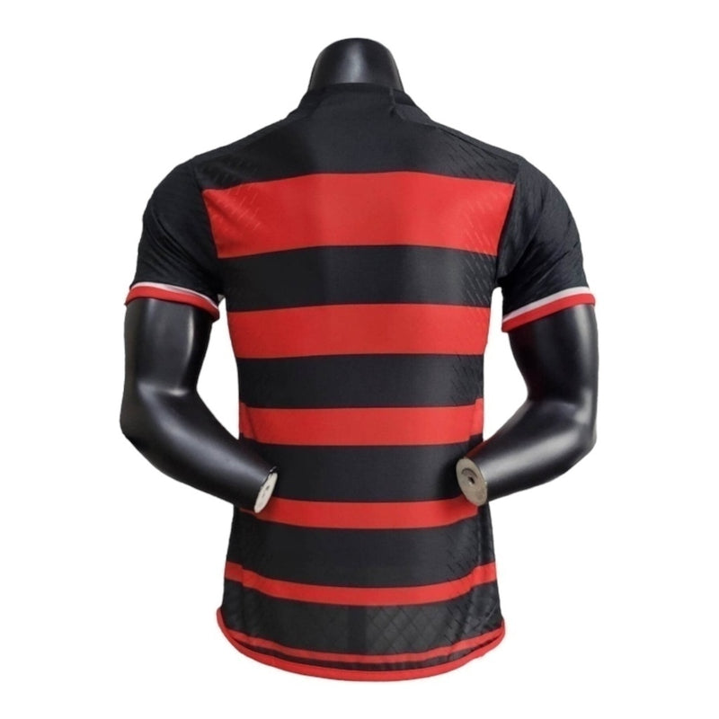 Camisa Flamengo I 24/25 - Jogador Adidas Masculina - Preta com detalhes em vermelho e com patrocínio