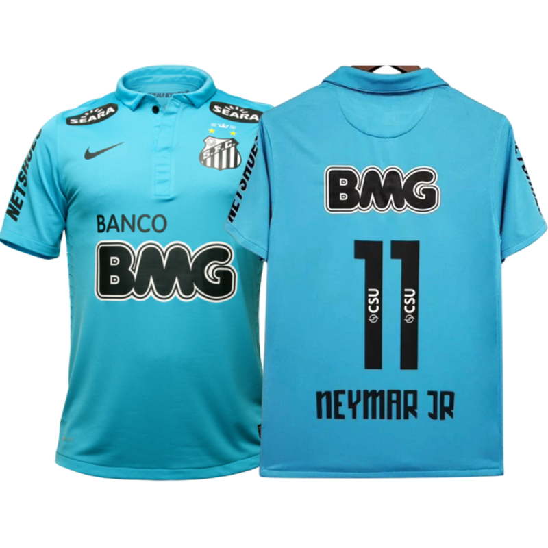 Camisa Santos Retrô 12/13 - Azul Neymar