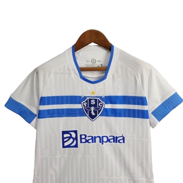 Camisa Paysandu I 24/25 - Torcedor Lobo Feminina - Branca com detalhes em azul