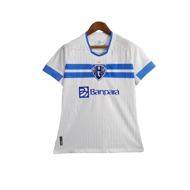 Camisa Paysandu I 24/25 - Torcedor Lobo Feminina - Branca com detalhes em azul